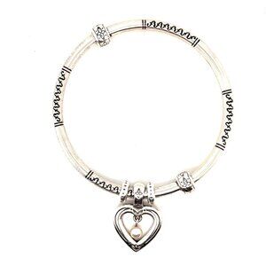 Brighton Pearl‎ Heart Bangle